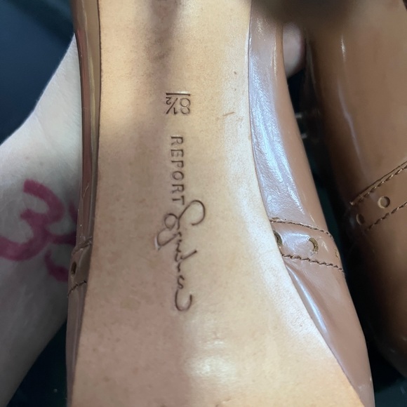 Report Signature peep toe lace up Oxford spike heel - Picture 7 of 11